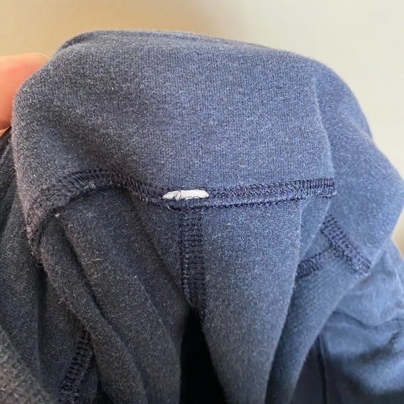 Lululemon Cotton Ribbed Spandex Insert Crop Leggings - Picture 10 of 12